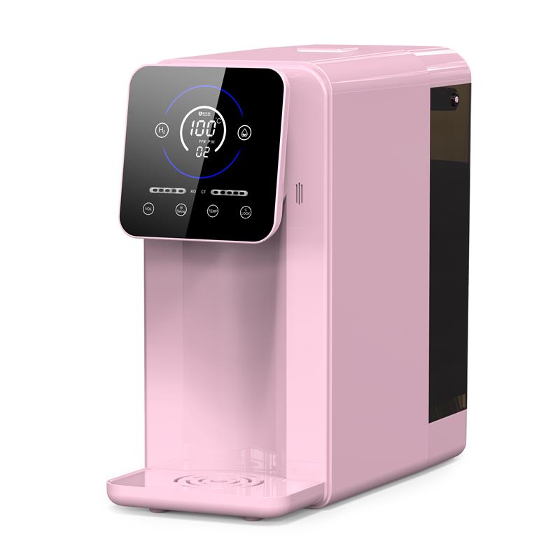 Household Tankless Hydrogen Rich Water Machine - Sleek tankless design hydrogen-rich water dispenser with instant heating and 7 temperature options.